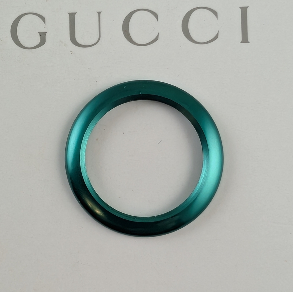 GUCCI WATCH GREEN METALLIC BEZEL FOR THE 1100/ 1200 /12.2 NEW